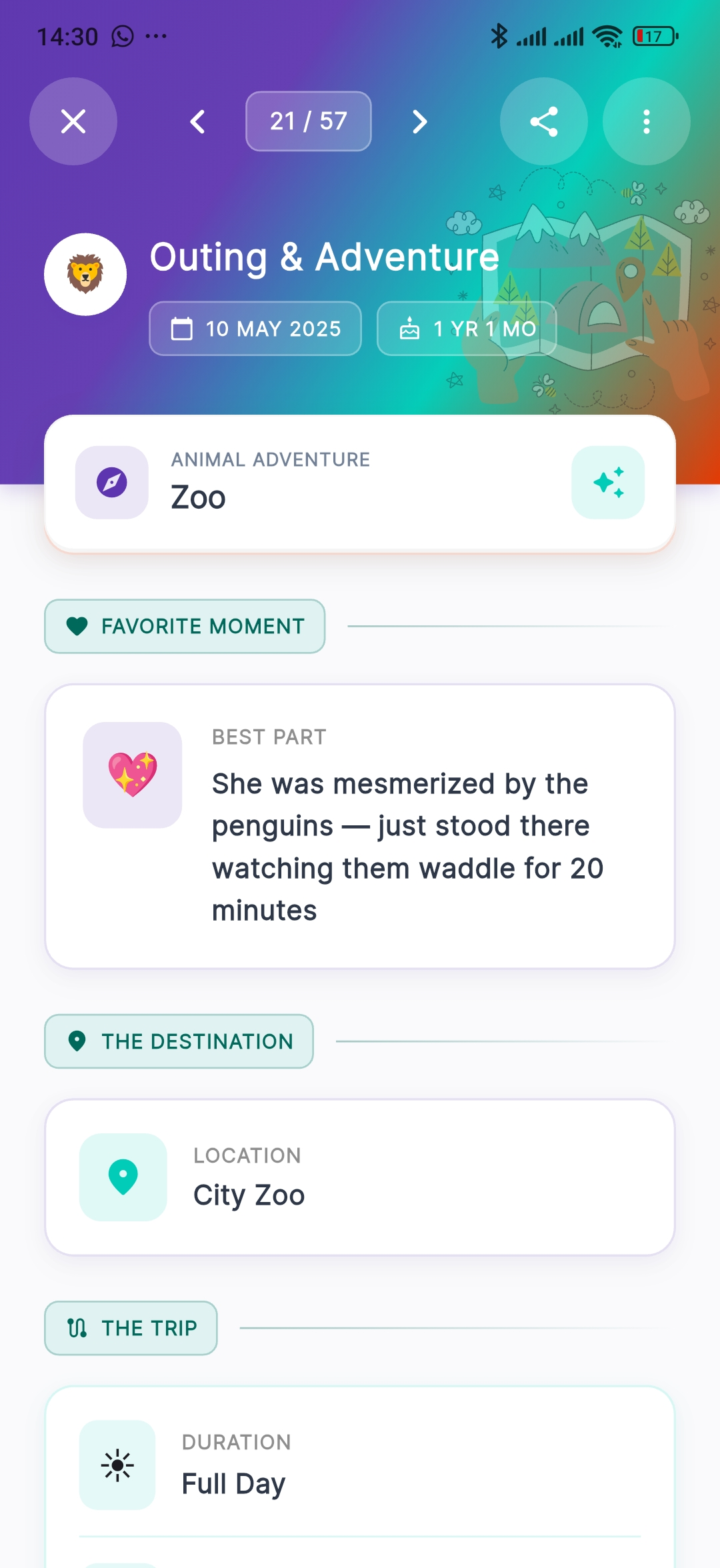 Track every adventure and outing